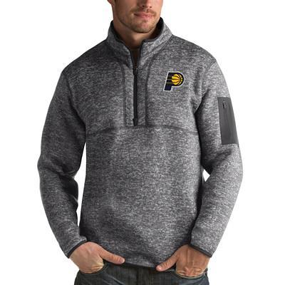 Men's Antigua Steel/Gray Tennessee Titans Big & Tall Pace Quarter-Zip Pullover Jacket