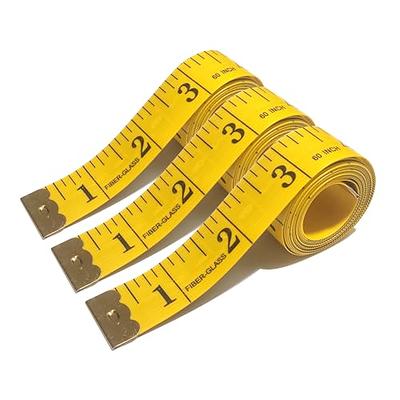 3 Pack Soft Measuring Tape for Body,Double Scale Fabric Craft Tape Measure  Sewing Tailor Cloth Flexible Ruler for Weight Loss 60 inch/150cm,White