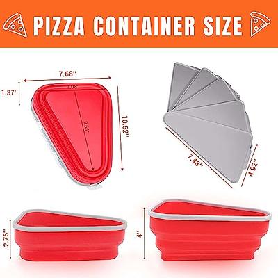 Pizza Slice Storage Container with Lids, Extendable Pizza Storage