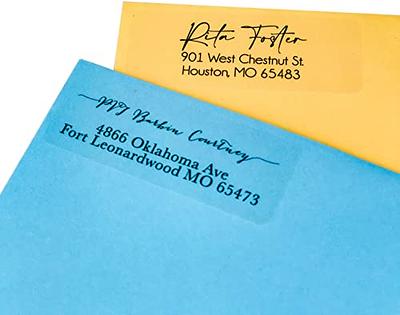Address Labels For Couples, Customized Return Address Labels, Wedding  Stickers, Clear & White Labels - Yahoo Shopping