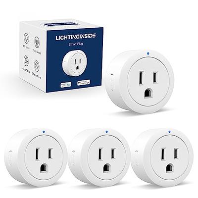 Aubess Smart Plugs with Energy Monitoring, Smart Plugs That Work with Alexa  & Google Assistant, Smart Home Wi-Fi Outlet with 7 Days Programmable