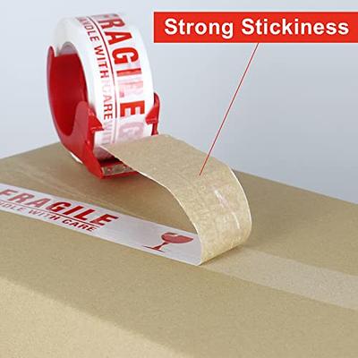 Fragile Marking Tape Handle w/ Care Shipping Packing 1.88” Scotch (4 rolls )