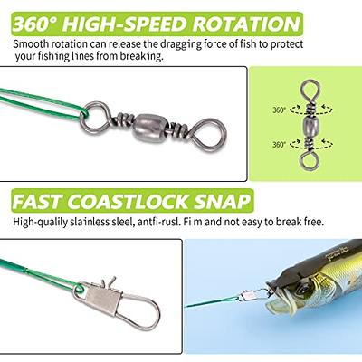 gotrays Fishing Leaders, Fishing Leader Line Stainless Steel Wire with  Swivels Snap for Lures or Hooks, Steel Leader Fishing for Saltwater  Freshwater, Fishing Wire Leader 30Pcs/Package - Yahoo Shopping