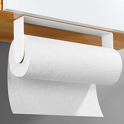 SUNTECH Paper Towel Holder Under Cabinet - Self Adhesive Towel Paper Holder  Stick on Wall for Kitchen, Bathroom Paper Towel Holder