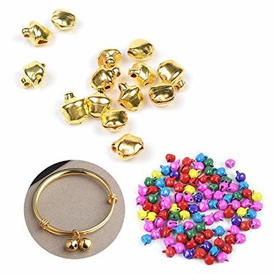 Jingle Christmas Bells, Colorful Craft Bells DIY Bells for Holiday  Christmas Festival Decoration DIY Charms Jewelry Making,Gold(2 Pcs) 