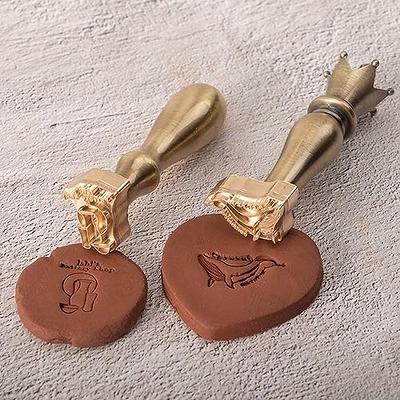 Christmas Gift Custom Pottery Stamp Ceramics Stamp Gifts for Potter Brass  Mold for Clay Signature Pottery Stamp 