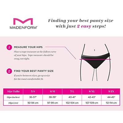 Maidenform Women's Underwear Pack, Low-Rise Cheeky Fit, Scalloped Lace  Hipsters, 3-Pack, Black/Pearl Dot Print/Oil Flower Black - Yahoo Shopping