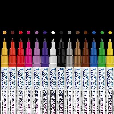 PINTAR Acrylic Paint Markers Set - Extra Fine Tip Paint Pens