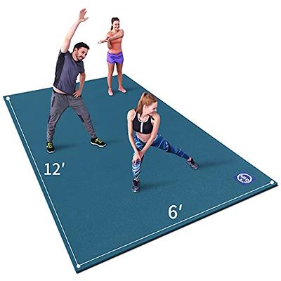 Extra Large Exercise Mat 12' x 6' x 7mm,Workout Mats for Home Gym