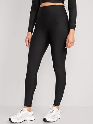 High-Waisted PowerSoft Ribbed 7/8 Leggings