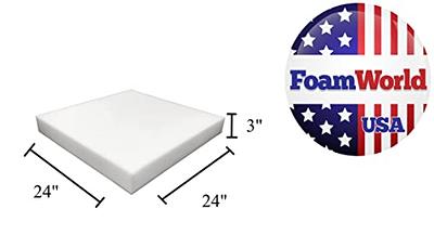 Foamma 5 x 22 x 24 High Density Upholstery Foam Padding, Thick