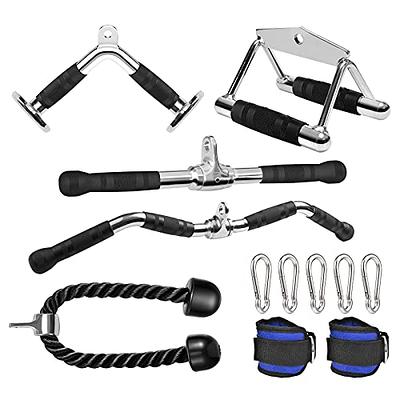 Fitness Maniac LAT Machine Accessory Snap Hooks Cable Attachments for Pulldown Tricep Rope & Bar