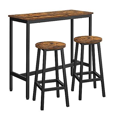 QQXX Industrial Bar Height Table,Solid Wood Bar Top Table Narrow Bar Table,Rectangular  Pub Tables Tall Counter Height Table,Live Edge Dining Table Kitchen Table,No  Stool(39.3, Brown) - Yahoo Shopping