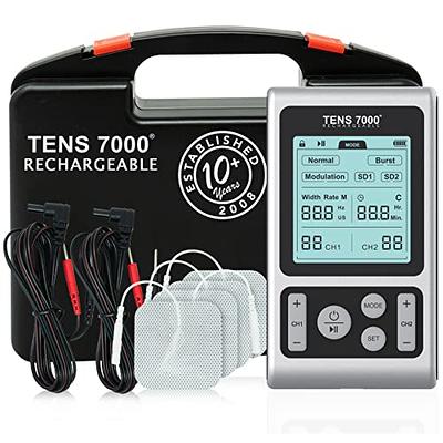 TENS 7000 Lead Wires - TENS Unit Lead Wires For Electrodes - 5 Pair 10  Total Lead Wires - Universal and Compatible With Most TENS Units EMS and  Other Electrotherapy Stimulation Devices