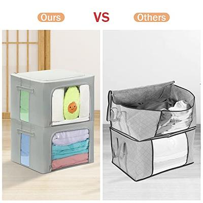 Clothes Storage Bag 3pcs, Foldable Storage Bins for Clothes