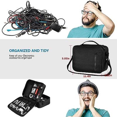 BAGSMART Electronic Organizer Large Travel Cable Bag Cord