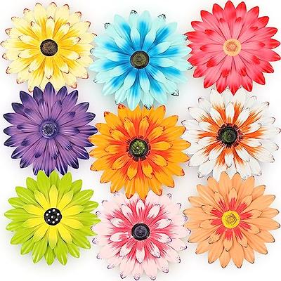 Zhehao 9 Pcs 8 Inch Metal Flower Wall Art Hanging 3D Daisy Decor Metal  Flowers Outdoor Decor Multicolored Layered Floral Sunflower Wall  Decorations for Indoor Home Room Office Garden Porch Patio - Yahoo Shopping