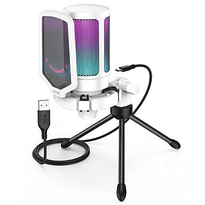 TONOR USB Microphone, Gaming RGB Microfono, PC Podcast Recording Cardioid  Computer Mic Kit TC40 RGB