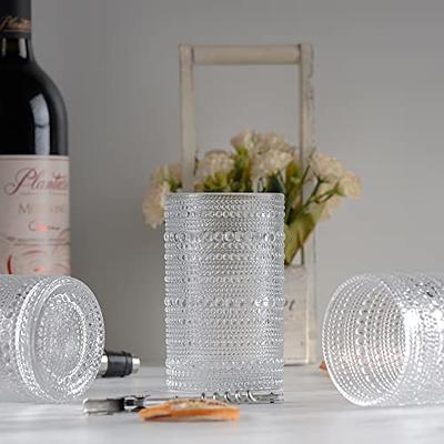 Drinking Glasses - Modern Kitchen Glassware Set Unique Vintage