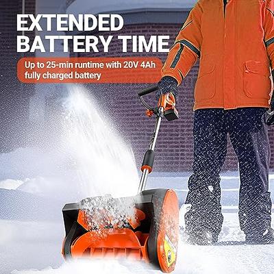 40V 12 Cordless Snow Shovel & 4.0 Ah Battery