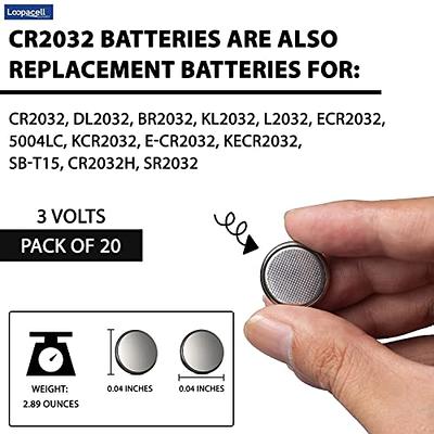 50 Count CR2032 3V Lithium Coin Cell Battery, CR2032 Button Battery for  Watch Car Key, Long Lasting Power in Child Resistant Packaging, 8-Year  Shelf