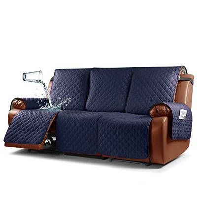 Waterproof Recliner Sofa Cover, Non-Slip Reclining Couch Covers For 1, 2 &  3 Seater, Recliner Couch Cover Furniture Protector With Elastic Straps For  Pets, Kids