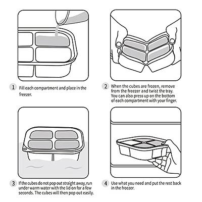 haakaa Silicone Baby Food Freezer Tray with Lid by haakaa - Perfect Storage  Container for Homemade Baby Food, Vegetable & Fruit Purees, and Breast Milk,  Blush - Yahoo Shopping