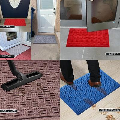 Outdoor Doormat Super Absorbs Mud Mat Latex Backing Non Slip Door