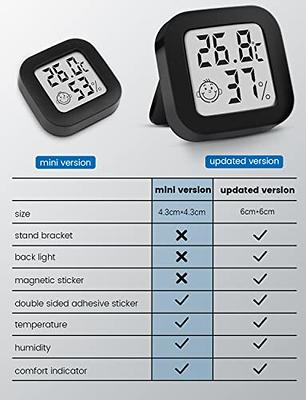 Digital Hygrometer Indoor Thermometer Room Thermometer and Humidity Gauge  with Temperature Humidity Monitor for Greenhouse, Garden, Cellar - Yahoo  Shopping