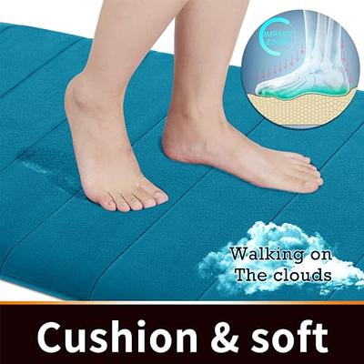 Walensee Bathroom Rug Non Slip Bath Mat (36x24 Inch White) Water Absorbent  Super