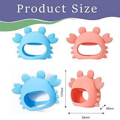 ME.FAN Baby Teething Toys 2 Pack Silicone Baby Teether Toy for