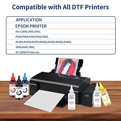 DTF Ink 600ML- DTF Ink Replacement for Epson ET-8550 XP-15000 L1800 L805  R1390 R2400 DTF Printer.
