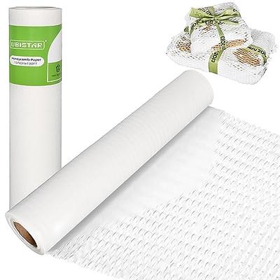 Honeycomb Packing Paper, 15 x 180' Recyclable Cushion Packing Paper for  Moving Shipping Packaging Breakables, Eco Friendly Bubble Wrap Alternative