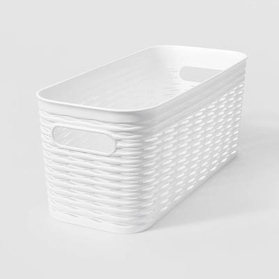 Wave Narrow Medium Storage Bin White - Brightroom™ - Yahoo Shopping