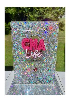  Certified Nurse Aide CNA Glitter Badge Reel with Badge