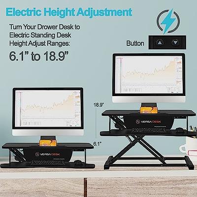 True Seating - Ergo Electric Height Adjustable Standing Desk - Black