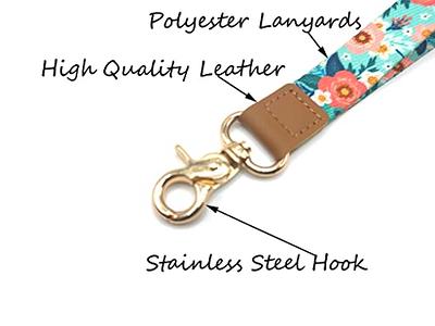 Pikpok Mart Wristlet Keychain Lanyard, Stretchy Wrist Lanyard Key Chain Strap, ID Badge Wallet Holder