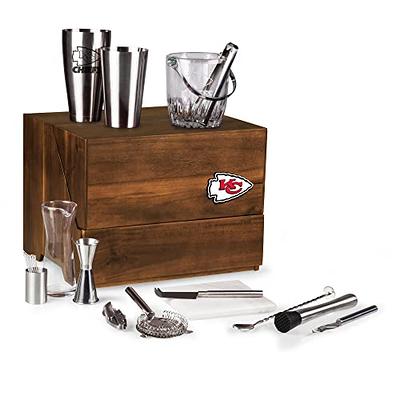 16 Piece Cocktail Shaker Set, Wood Stand Bartender Kit & Mini Bar