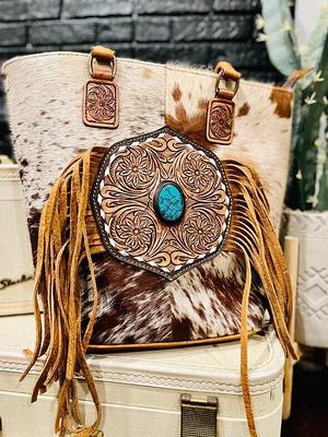 Fringe Tooled Envelope Crossbody from American Darling