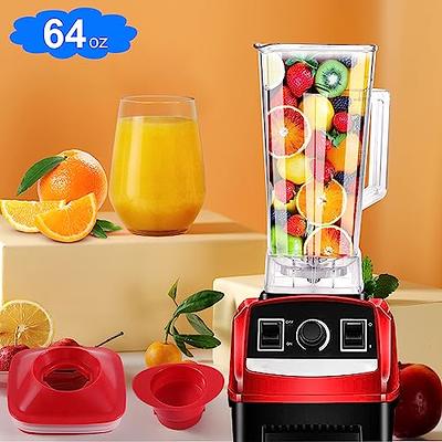 64 OZ Container Blender Pitcher for Vitamix 5000 5200 6300 760 Blender Jar  Cup Replacement Parts Accessories with Red Lid - Yahoo Shopping