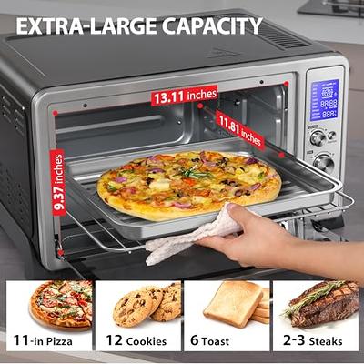  18-Slice Large Countertop Convection Toaster Oven - 7-in-1 for  Pizza Bake Broil Defrost Toast: Home & Kitchen