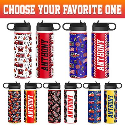 Ello ello kids colby 12oz stainless steel insulated water bottle with straw  and built-in silicone coaster carrying handle and leak