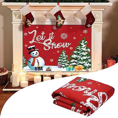 AOKE Fireplace Cover-Magnetic Fireplace Blanket for Heat Loss