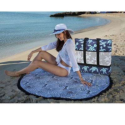 Beach Bags for Women, Large Waterproof Beach Tote Bag with Zipper Beach  Bags Waterproof Sandproof Swim Pool Bag Large Tote