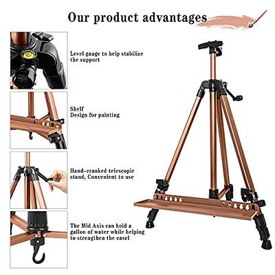 Art Tripod Stand Painting Aluminum Easel, Floor Artist Boards, Bag For -  Yahoo Shopping