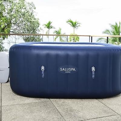 Intex 28449EP PureSpa Plus Greystone Inflatable Square Hot Tub Spa, 83 x 28