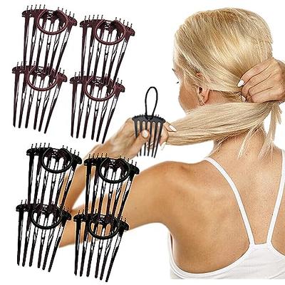 Hot Comb Set 7Pcs, Electric Hair Straightener Pressing Comb for Black Hair,  Hot Comb Set with Wig Wax Stick, Lace Band, Rat Tail Comb ＆Salon Clips