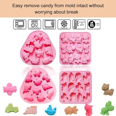 Animal Shape Candy Molds Silicone Gummy Jello Molds For Kids Animal Soap  Molds 3D Car Shape