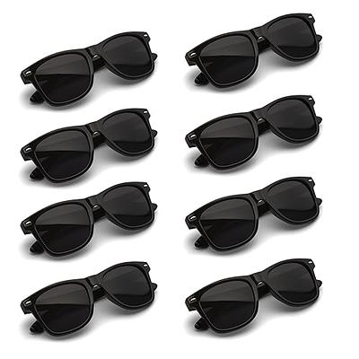 Eyegla 8 Pack Retro Rectangle Sunglasses for Women Trendy Square Party  Glasses Bulk for Women Men