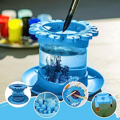 LACEVIEW Paint Brush Cleaner Rinse Cup (All-in-One), Fine Art Brush Cleaner  Cup, Paint Water Dispenser, Oil Paint Brush Cleaner, Suitable for both  Painting and Brush Cleaning (Blue) - Yahoo Shopping